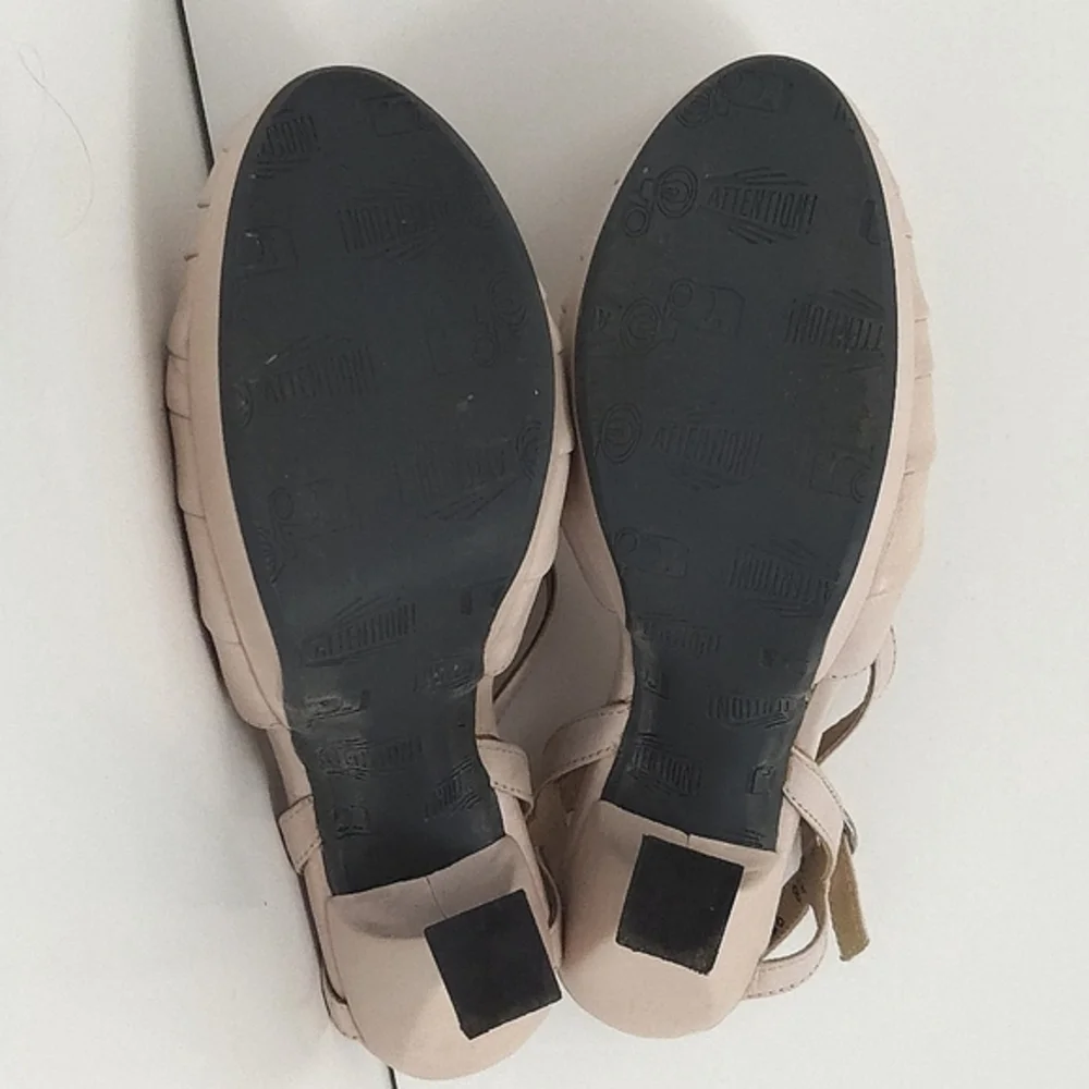 John‎ Fluevog Memories Pink Hi Treasury Slingback Strappy Platform Heels